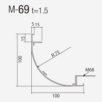 スパンドレル 13ｍｍタイプ M-69