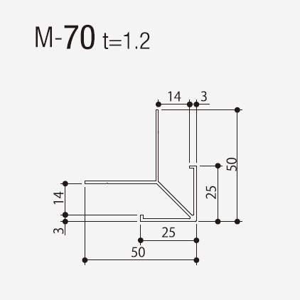 スパンドレル 13ｍｍタイプ M-70