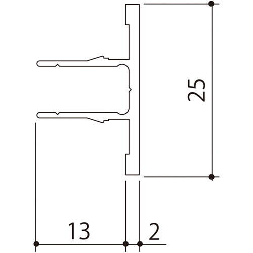 ルーバー ストリンガータイプ THBM-25